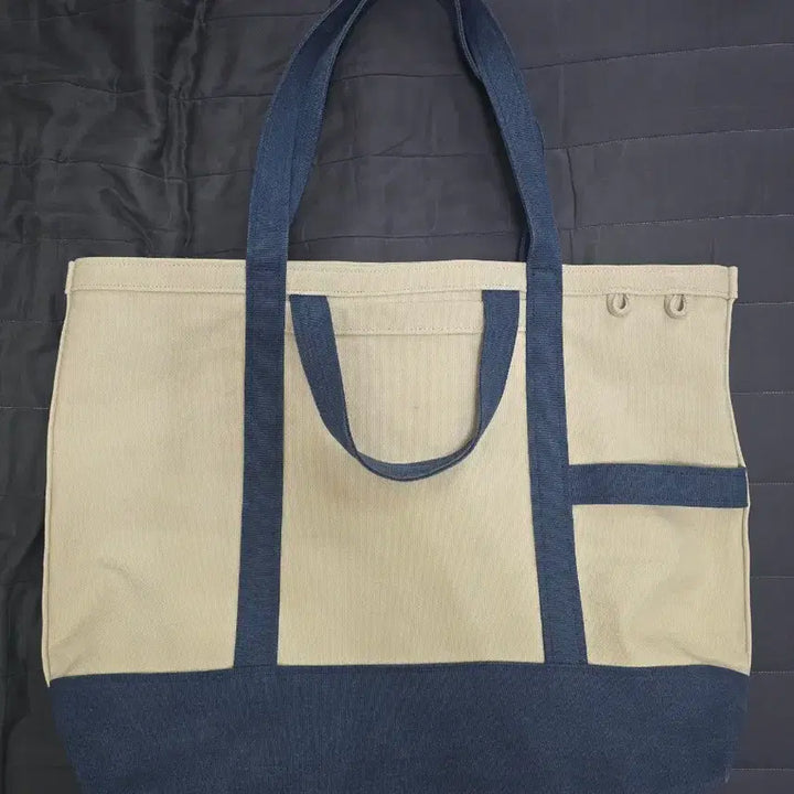 [SOLD OUT] (1회착)에스피오나지 헤비캔버스 토트백 숄더백 네이비