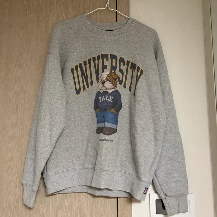 [BUNJANG] Yale Gray Hoodie / 예일 맨투맨 티셔츠 회색 후드티 후드집업