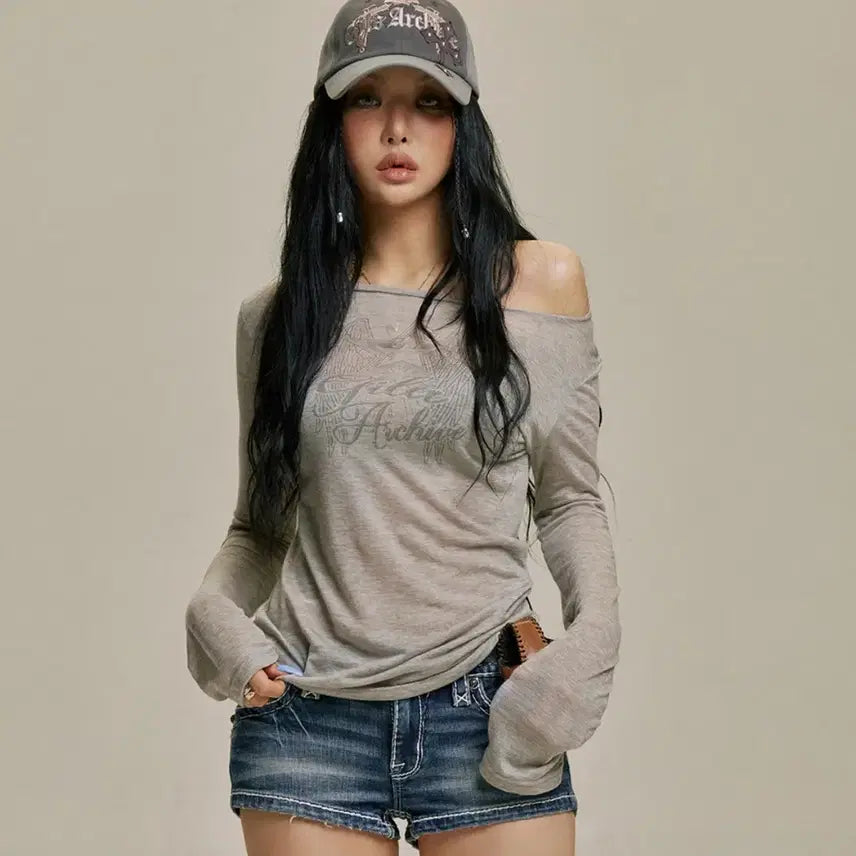 [BUNJANG] Gilla Archive Star Wing Sheer Long Sleeve / 길라아카이브 롱슬리브