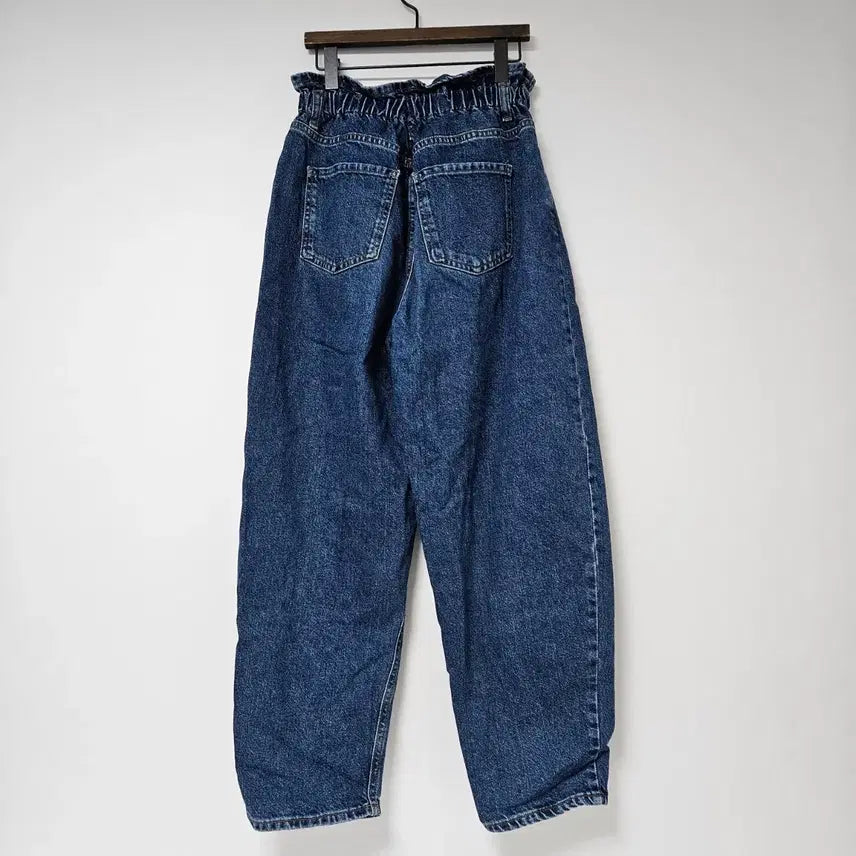 [BUNJANG] Benetton High-Waist Denim Balloon Pants / 베네통 하이웨스트 데님 와이드 벌룬 팬츠