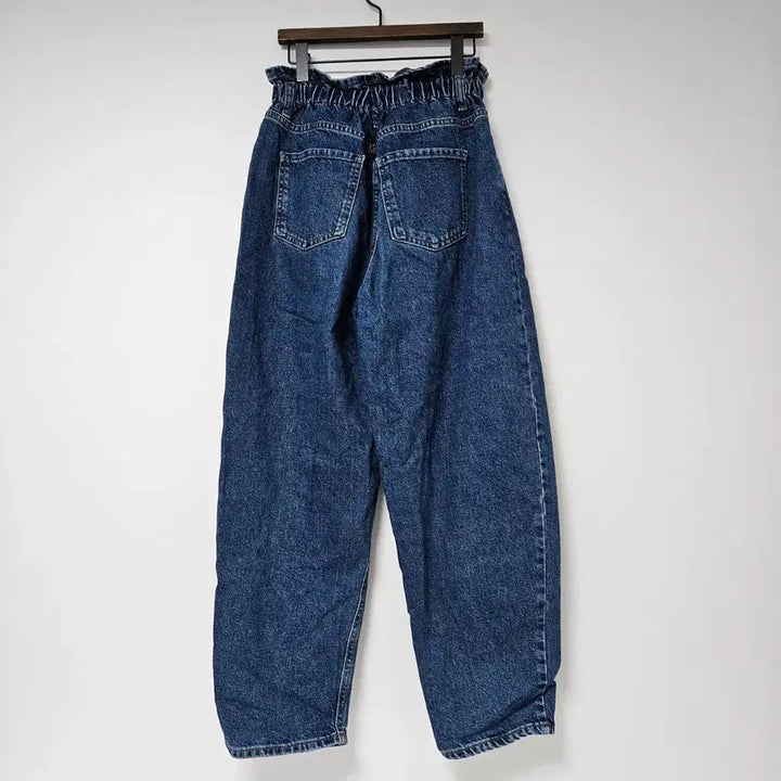 [BUNJANG] Benetton High-Waist Denim Balloon Pants / 베네통 하이웨스트 데님 와이드 벌룬 팬츠