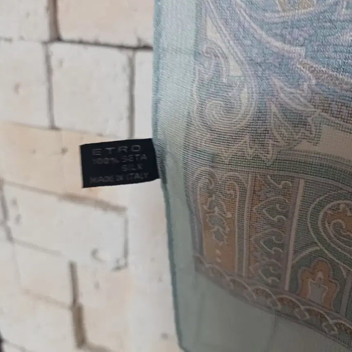 [BUNJANG] Etro Paisley Pattern Silk Scarf / 에트로페이즐리 패턴 스카프 150*43