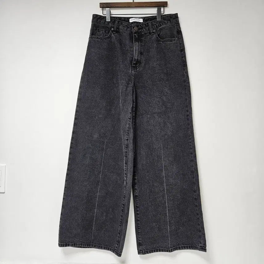 [SOLD OUT] 스튜디오 톰보이 블랙 워싱 와이드 데님 팬츠
