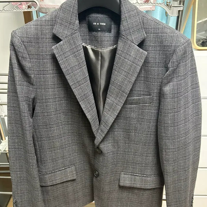 [SOLD OUT] US N THEM 체크정장 셋업 (100,32)