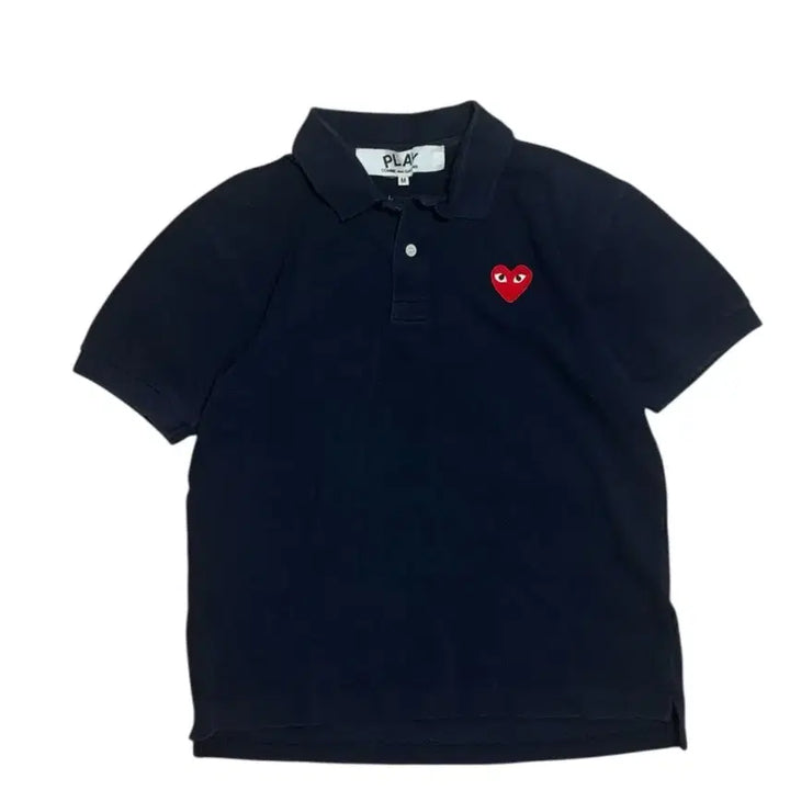 [SOLD OUT] 꼼데가르송 플레이 하트 정품 반팔 카라티