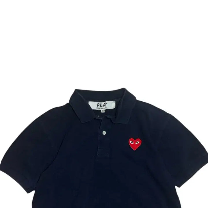 [SOLD OUT] 꼼데가르송 플레이 하트 정품 반팔 카라티