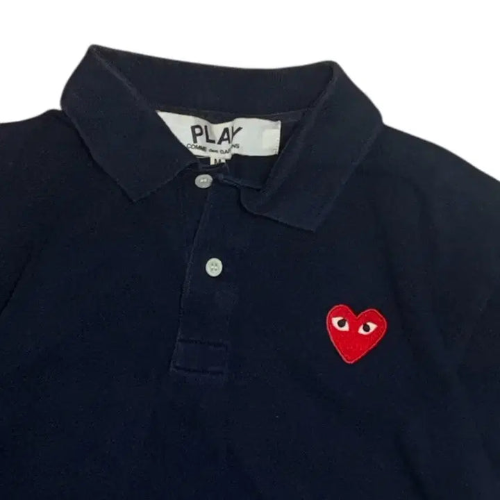 [SOLD OUT] 꼼데가르송 플레이 하트 정품 반팔 카라티