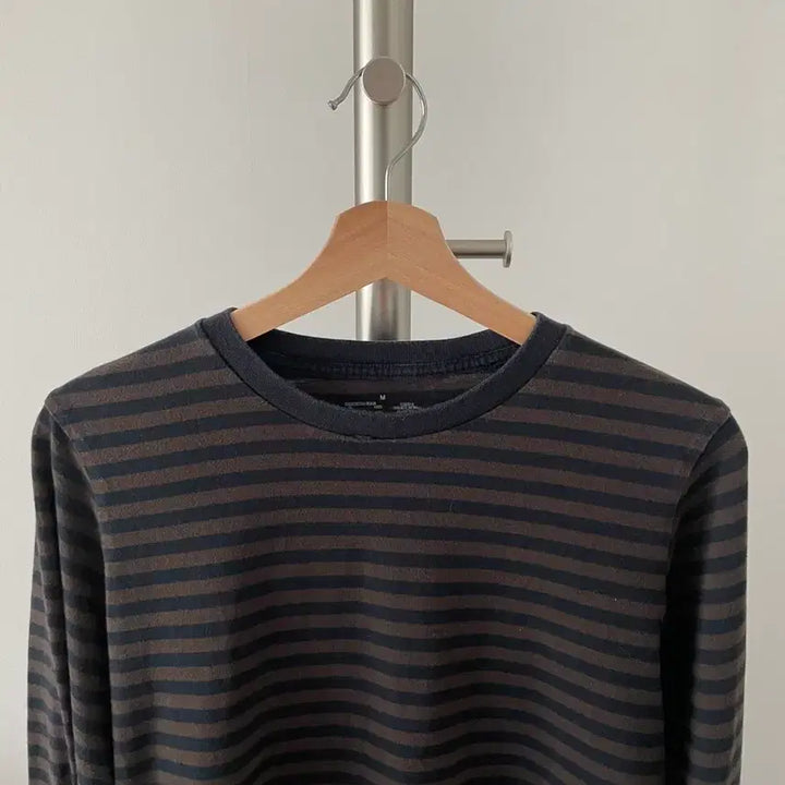 [BUNJANG] MUJI Striped Long Sleeve T-shirt / 무인양품(MUJI) 스트라이프 롱 슬리브
