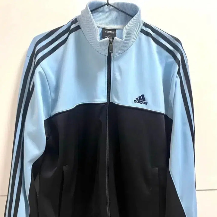[BUNJANG] Adidas Anorak Sky Blue Jersey / 아디다스 아노깔 하늘 져지