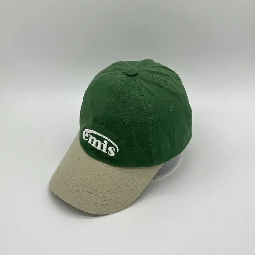 [SOLD OUT] [F] emis 이미스 로고 그린 베이지 볼캡 모자