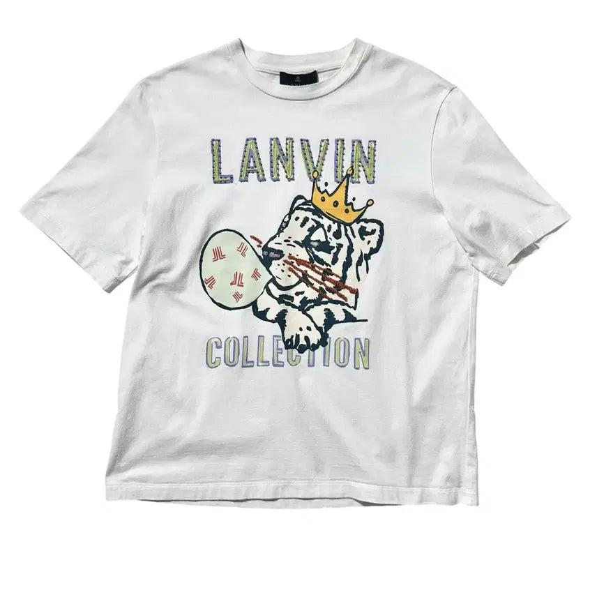 [SOLD OUT] [여M-L] 랑방 컬렉션 비딩 프린트 반팔 티셔츠