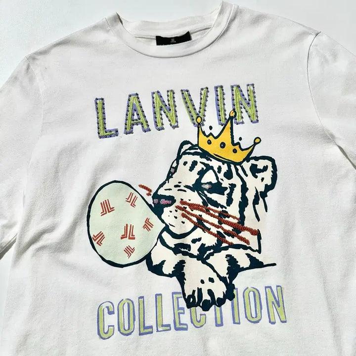 [SOLD OUT] [여M-L] 랑방 컬렉션 비딩 프린트 반팔 티셔츠