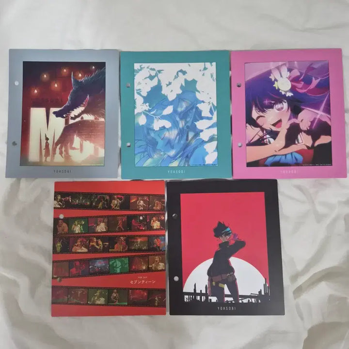 [BUNJANG] YOASOBI Album Bundle Set / 요아소비 앨범 더 북1,2 아이돌 앨범, 특전 인덱스 5종 일괄