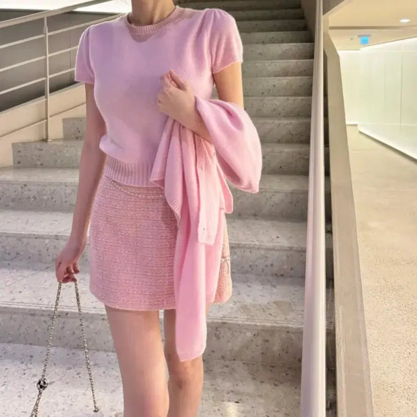 [BUNJANG] Lameroze Tweed Skirt / 라멜로즈 트위드 스커트 블리스민 드오브 로제드유 수입의류 부띠끄유