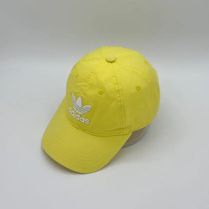 [BUNJANG] Adidas Logo Yellow Ball Cap / [F] 아디다스 로고 옐로우 볼캡 모자