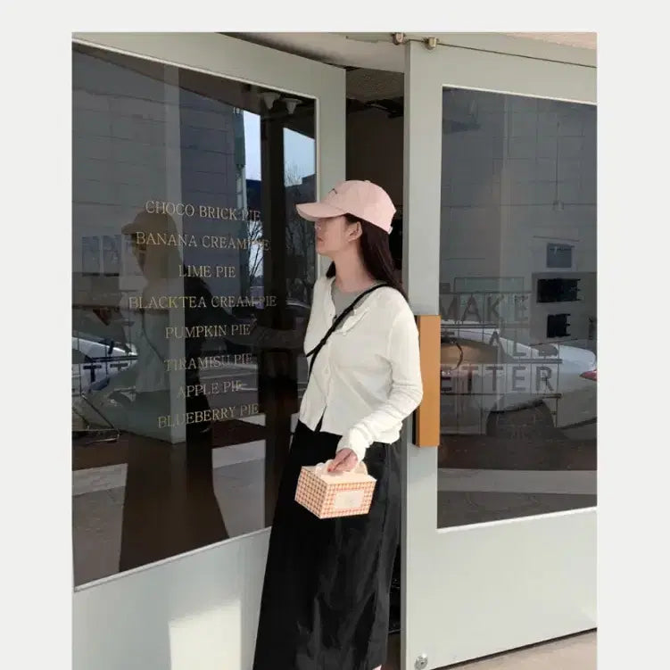 [BUNJANG] String Pocket Long Skirt (Black) / 스트링 포켓 롱스커트(블랙)