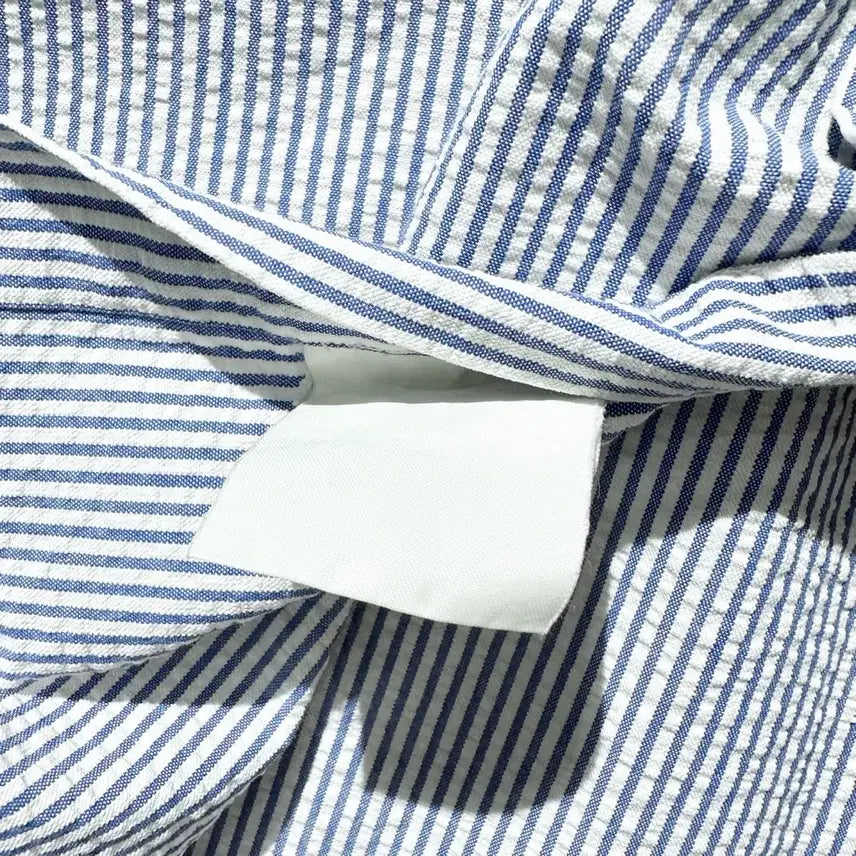 [BUNJANG] Polo Ralph Lauren Seersucker Stripe Short Sleeve Shirt / [XL] 폴로 랄프로렌 시어서커 스트라이프 반팔 셔츠