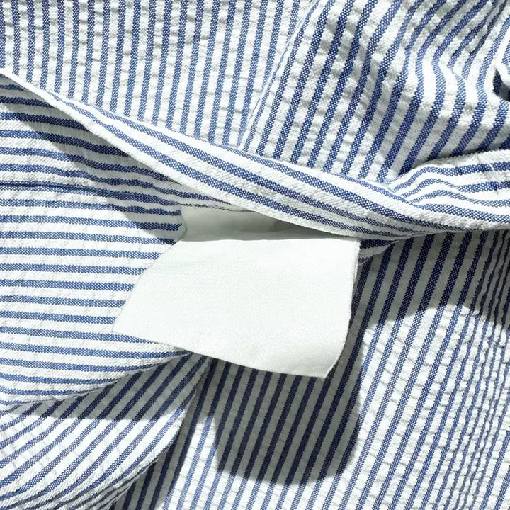 [BUNJANG] Polo Ralph Lauren Seersucker Stripe Short Sleeve Shirt / [XL] 폴로 랄프로렌 시어서커 스트라이프 반팔 셔츠