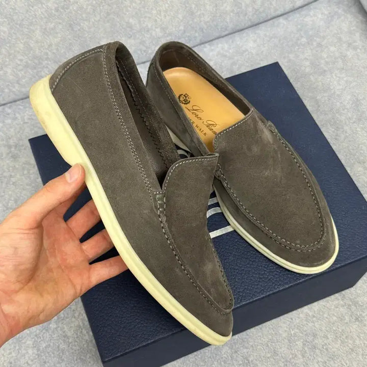 [BUNJANG] Loro Piana Summer Walk Suede Loafer / 로로피아나 썸머워크 스웨이드 로퍼 브라운 40
