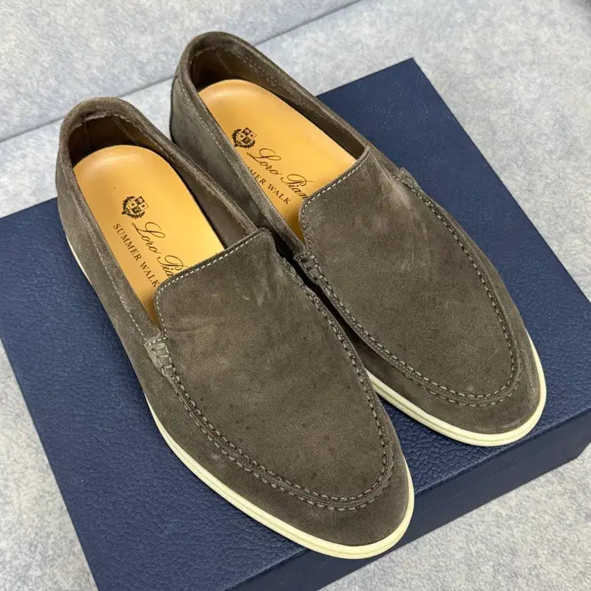 [BUNJANG] Loro Piana Summer Walk Suede Loafer / 로로피아나 썸머워크 스웨이드 로퍼 브라운 40