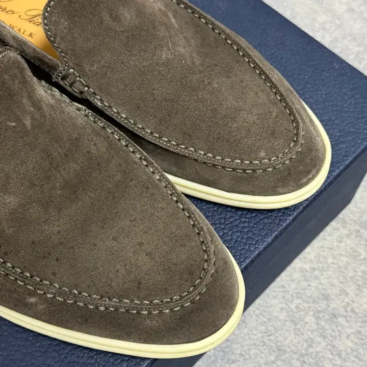 [BUNJANG] Loro Piana Summer Walk Suede Loafer / 로로피아나 썸머워크 스웨이드 로퍼 브라운 40