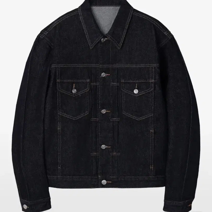 [BUNJANG] Noise Pitch Washed Denim Trucker Jacket - Blue Indigo (L) / 노이즈 필치 워시드 데님 트러커 자켓 블루 인디고 L