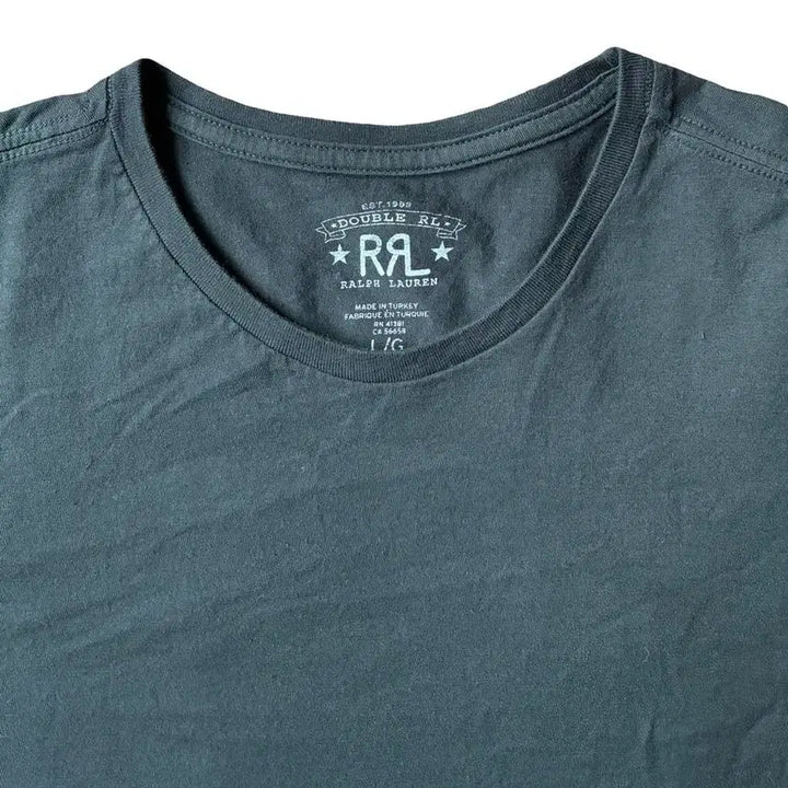 [BUNJANG] RRL Basic Round Neck Short Sleeve T-shirt / RRL 더블알엘 베이직 라운드넥 반팔 티셔츠