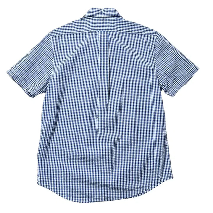 [BUNJANG] Polo Ralph Lauren Seersucker Check Short Sleeve Shirt / [M] 폴로 랄프로렌 시어서커 체크 반팔 셔츠