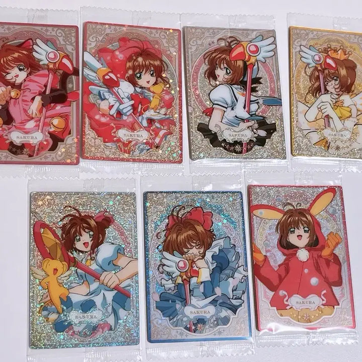 [SOLD OUT] 일괄) 미개봉 카드캡터 체리 웨하스 25주년 카드 고전애니 굿즈