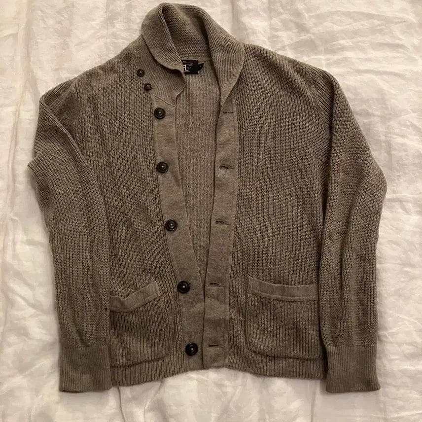 [BUNJANG] RRL Shawl Collar Button Knit Cardigan / RRL 더블알엘 숄칼라 버튼 니트 가디건