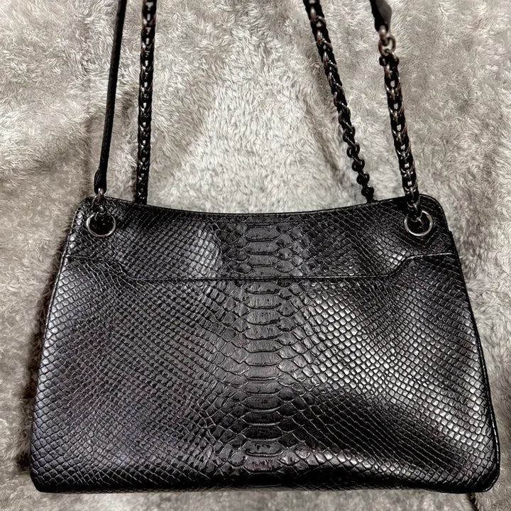 [BUNJANG] Daks DD Logo Snake Chain Bag / [새상품] 닥스 DD로고 뱀피 체인백