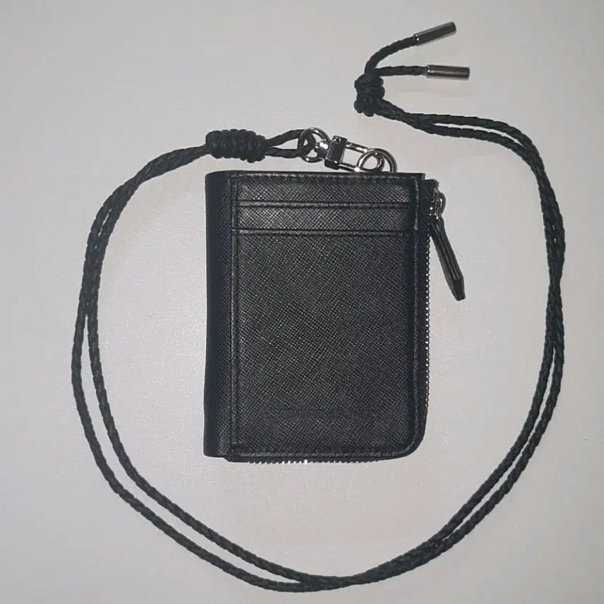 [BUNJANG] STCO Leather Card Coin Necklace Wallet / STCO 카드 동전 목걸이 지갑
