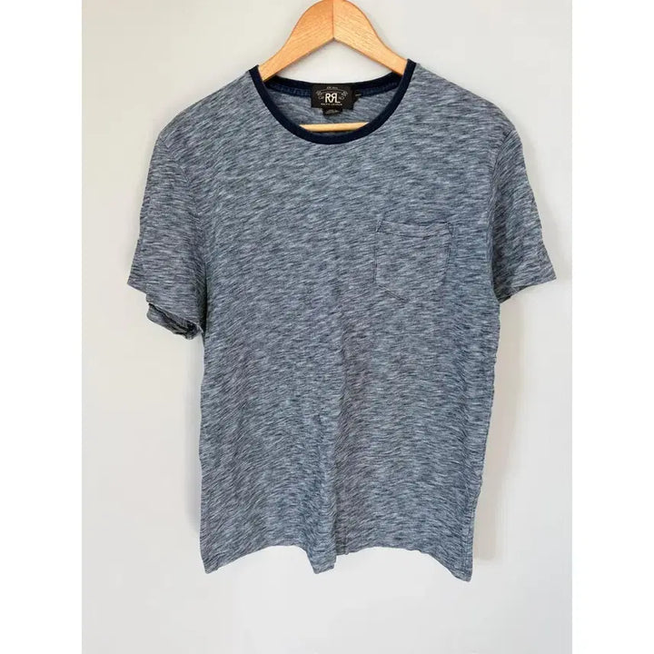 [BUNJANG] RRL Indigo Dyed Cotton Pocket T-shirt / RRL 더블알엘 인디고 다이드 코튼 포켓 티셔츠