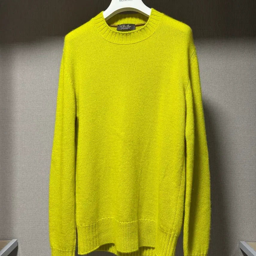 [BUNJANG] Loro Piana Baby Cashmere Knit Sweater Lemon / 로로피아나 베이비 캐시미어 니트 스웨터 레몬 46