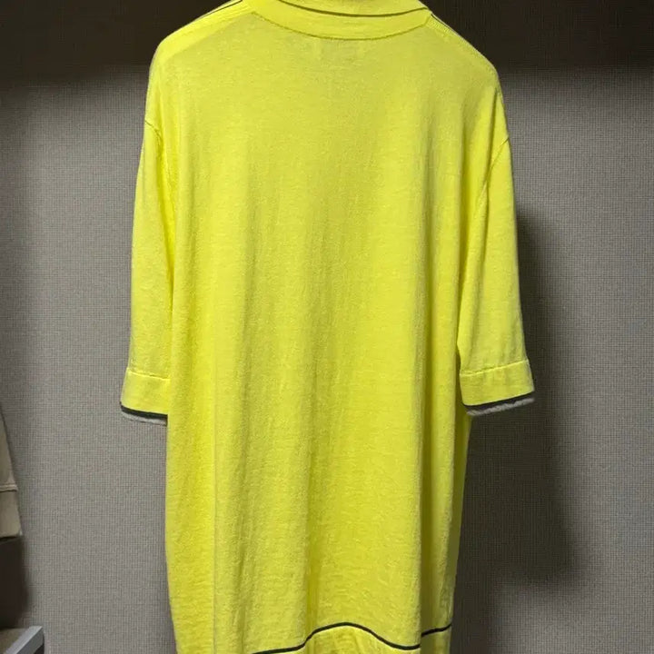 [BUNJANG] Hermès Cotton Half-Zip Short Sleeve Polo Shirt Yellow L / 에르메스 코튼 하프 집업 반팔 폴로 셔츠 옐로우 L