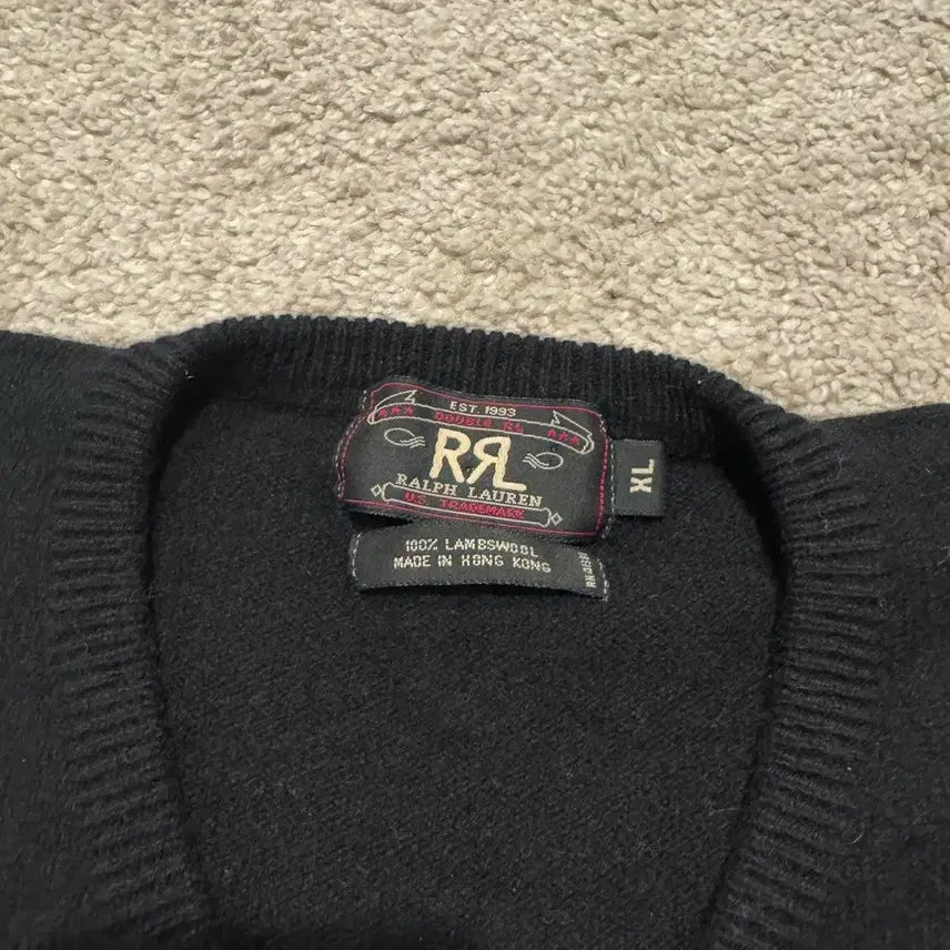 [BUNJANG] RRL V-Neck Knit Sweater / RRL 더블알엘 브이넥 니트 스웨터