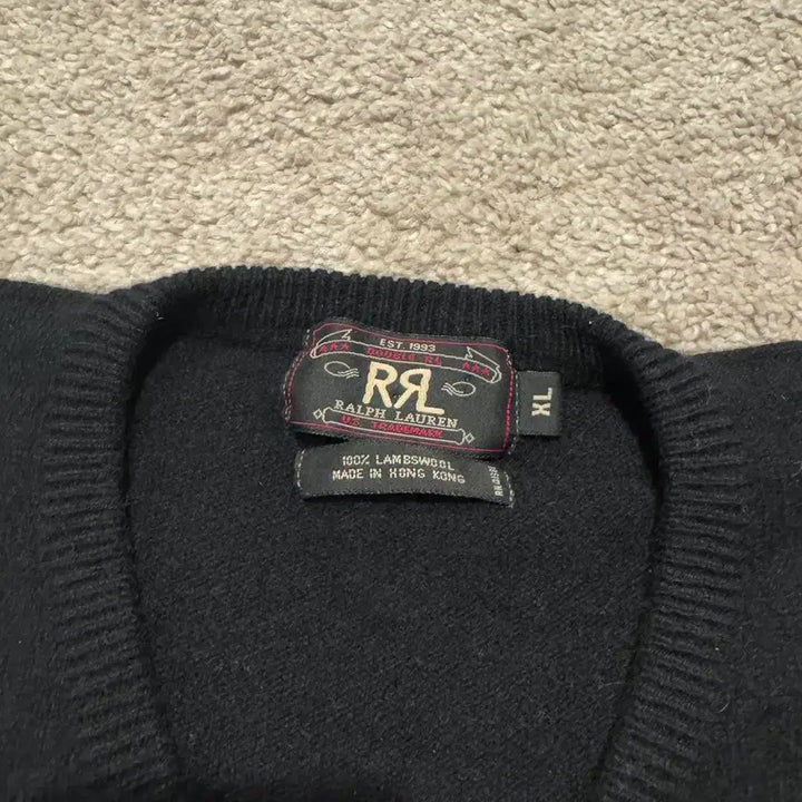 [BUNJANG] RRL V-Neck Knit Sweater / RRL 더블알엘 브이넥 니트 스웨터