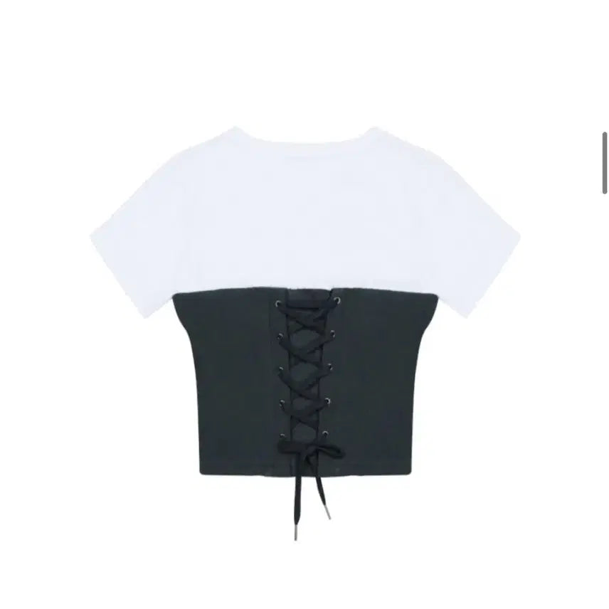 [SOLD OUT] 쓰리투에이티 코르셋 레이어드 티 F 차콜
