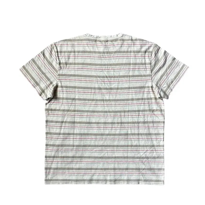 [BUNJANG] RRL Multi Stripe Jacquard Pocket T-Shirt / RRL 더블알엘 멀티 스트라이프 자카드 포켓 티셔츠