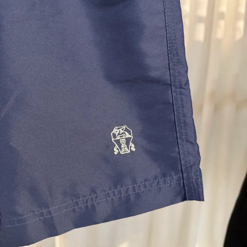 [BUNJANG] Brunello Cucinelli Embroidered Logo Swim Shorts / 브루넬로 쿠치넬리 자수 로고 스윔 숏팬츠