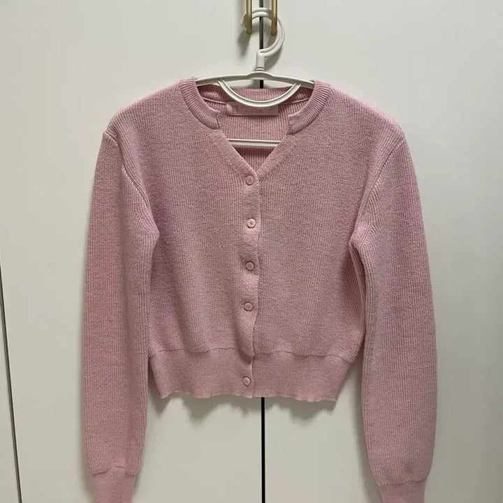 [BUNJANG] Pink Cardigan / Spring 핑크 가디건