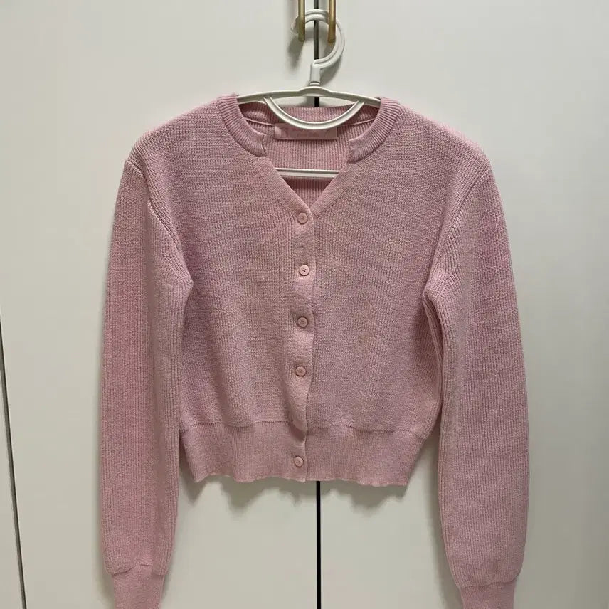[BUNJANG] Pink Cardigan / Spring 핑크 가디건