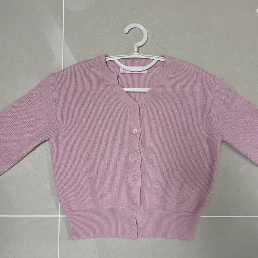 [BUNJANG] Pink Cardigan / Spring 핑크 가디건
