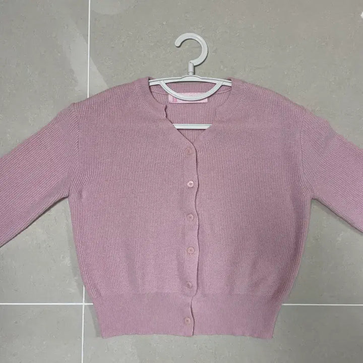 [BUNJANG] Pink Cardigan / Spring 핑크 가디건