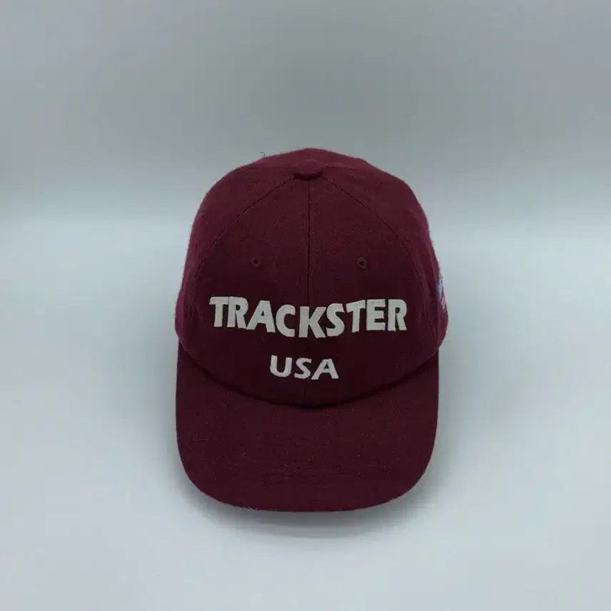 [BUNJANG] New Balance Wool Burgundy Embroidered Ball Cap / [F] 뉴발란스 울 버건디 자수 볼캡 모자