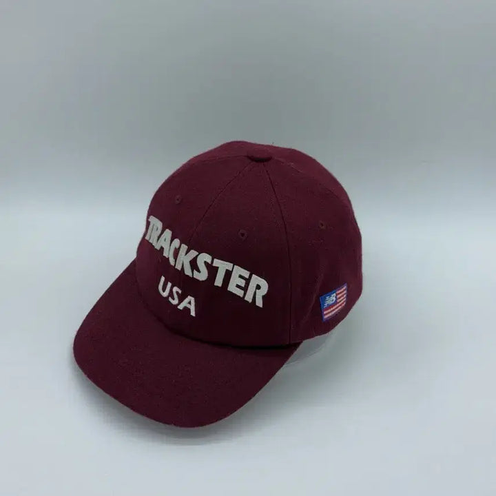 [BUNJANG] New Balance Wool Burgundy Embroidered Ball Cap / [F] 뉴발란스 울 버건디 자수 볼캡 모자