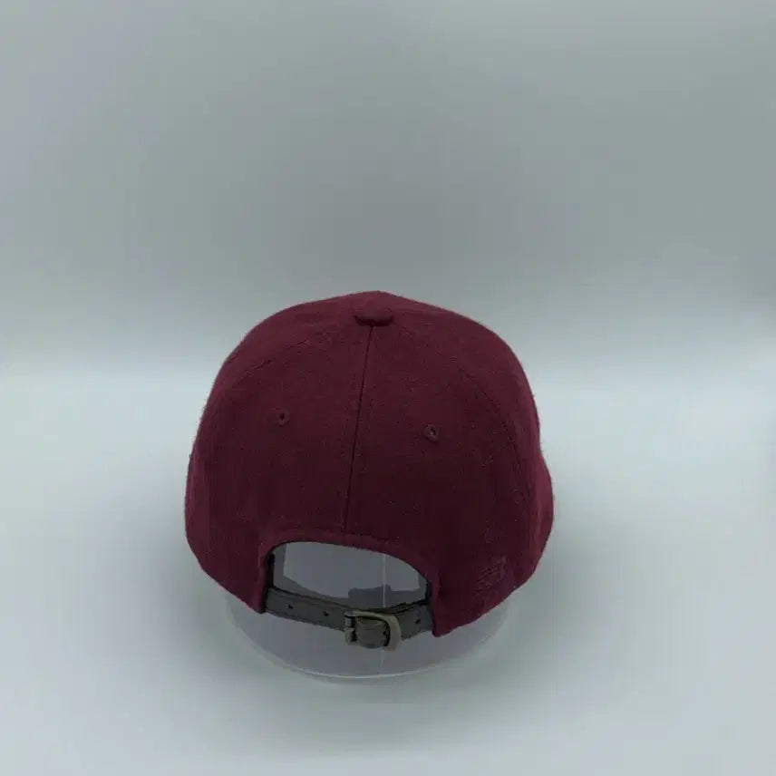 [BUNJANG] New Balance Wool Burgundy Embroidered Ball Cap / [F] 뉴발란스 울 버건디 자수 볼캡 모자