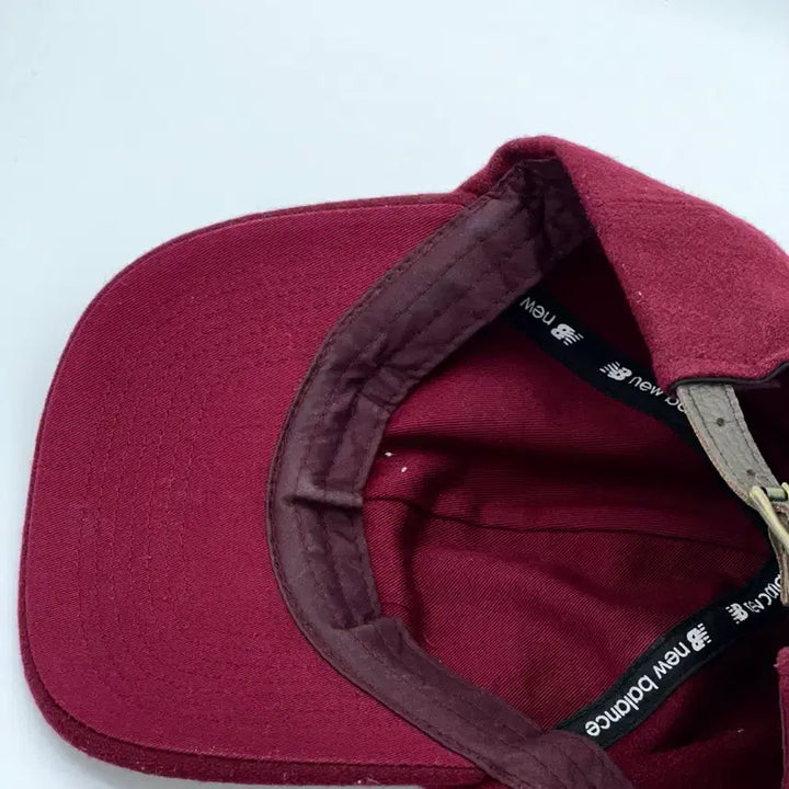 [BUNJANG] New Balance Wool Burgundy Embroidered Ball Cap / [F] 뉴발란스 울 버건디 자수 볼캡 모자