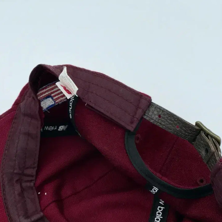 [BUNJANG] New Balance Wool Burgundy Embroidered Ball Cap / [F] 뉴발란스 울 버건디 자수 볼캡 모자