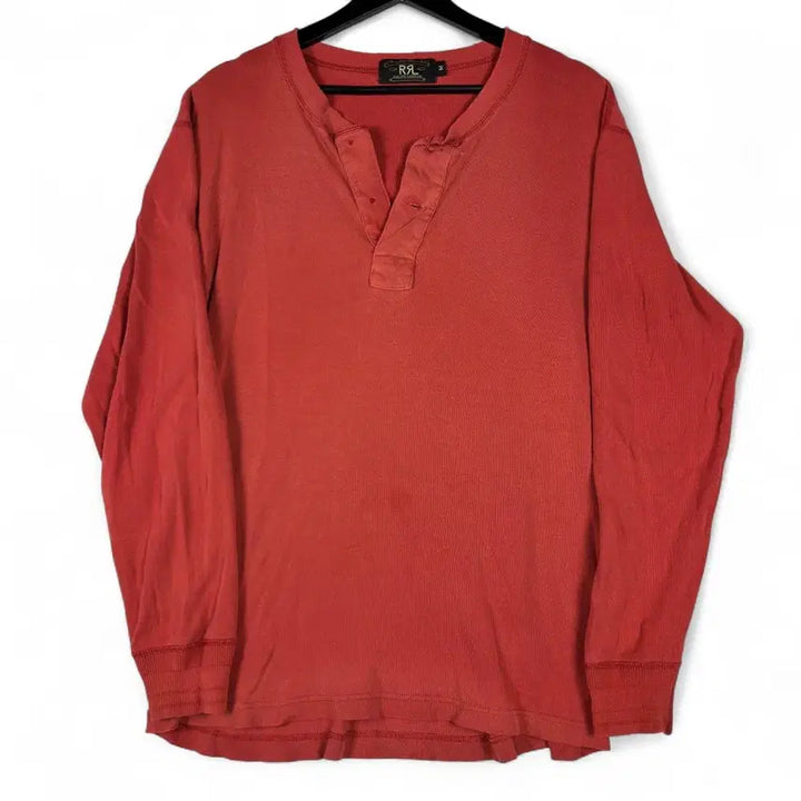 [BUNJANG] RRL Basic Knit Henley Neck T-shirt / RRL 더블알엘 베이직 니트 헨리넥 티셔츠